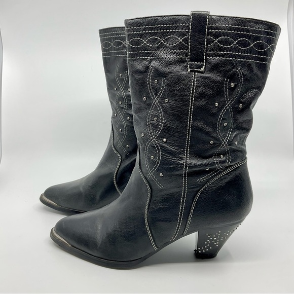 dingo Shoes - Vintage Y2K Dingo Leather and Rhinestone Western Boots